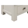 Dortmund Ivory Painted Furniture 3 Drawer Bedside Table