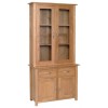 Devonshire New Oak Furniture 3ft Dresser Glass Top ND20