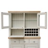 Deluxe Solid Oak Grey Painted Furniture Medium Sideboard Top