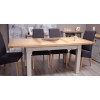 Diamond Oak Top Grey Painted Furniture Medium Extending Dining Table