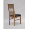 Sophia Solid Oak Furniture Dark Brown Dining Chair Pair