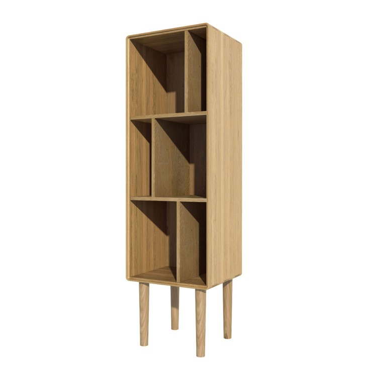 Scandic Solid Oak Furniture Narrow Cabinet