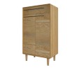 Scandic Solid Oak Furniture Shoe Cupboard