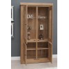 Bordeaux Solid Oak Furniture Glass Display Cabinet RG9GC