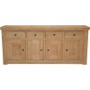 Bordeaux Solid Oak Furniture 4 Door 4 Drawer Sideboard  RG94DSB