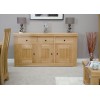 Bordeaux Solid Oak Furniture 3 Door 3 Drawer Sideboard  RG93DSB