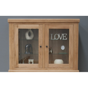 Bordeaux Solid Oak Furniture Display Cabinet Glass Top Bordeaux Solid Oak Furniture Display Cabinet Glass Top RG9SMTOP