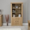 Bordeaux Solid Oak Furniture 2 Door Bookcase RG92DBC