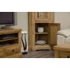 Deluxe Solid Oak Furniture Corner Display Cabinet