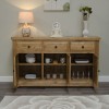 Deluxe Solid Oak Furniture Large Sideboard