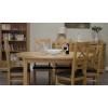 Deluxe Solid Oak Furniture Oval Extending 4-8 Seater Table