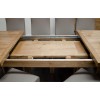 Deluxe Solid Oak Furniture Super Cross Leg Ext 10-14 Seater Table