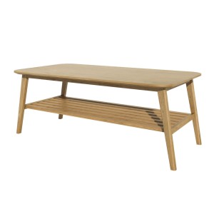 Scandic Solid Oak Furniture Large Coffee Table With Shelf Scandic Solid Oak Furniture Large Coffee Table With Shelf