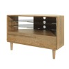 Scandic Solid Oak Furniture Corner TV Unit