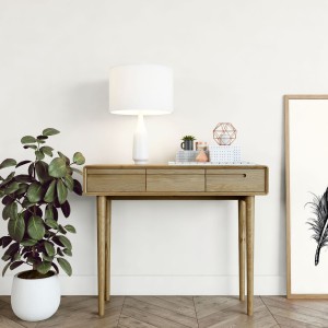 Scandic Solid Oak Furniture Hall Table Scandic Solid Oak Furniture Hall Table