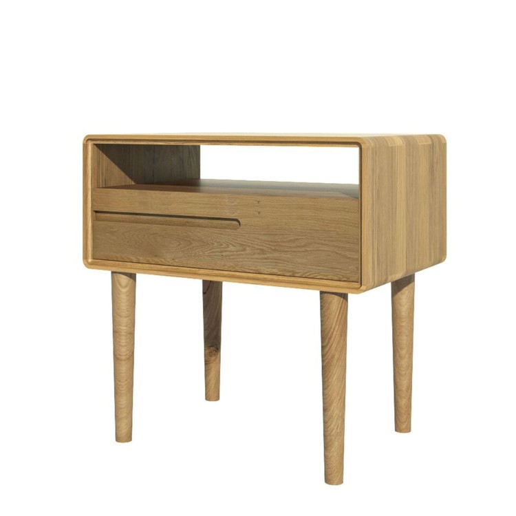 Scandic Solid Oak Furniture Lamp Table