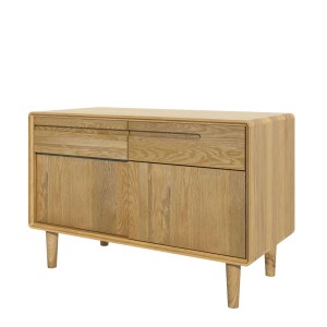 Scandic Solid Oak Furniture 2 Drawer 2 Door Narrow Unit Scandic Solid Oak Furniture 2 Drawer 2 Door Narrow Unit