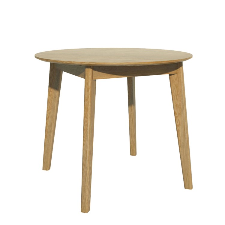 Scandic Solid Oak Furniture Round Dining Table
