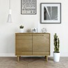 Scandic Solid Oak Furniture 2 Drawer 2 Door Small Sideboard