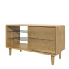 Scandic Solid Oak Furniture Small TV Unit