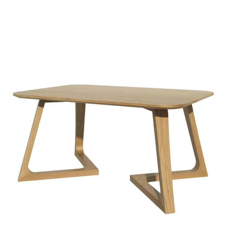 Scandic Solid Oak Furniture V Medium Lamp Table