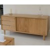 Scandic Solid Oak Furniture 3 Drawer 2 Door Wide Unit