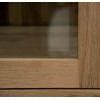 Torino Solid Oak Furniture 1 Door Glass Display Unit