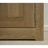 Torino Solid Oak Furniture 2 Door Bookcase