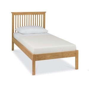 Atlanta Oak Furniture Single 3ft Bed Low Footend Atlanta Oak Furniture Single 3ft Bed Low Footend