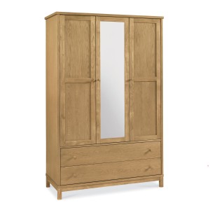 Atlanta Oak Furniture 3 Door 2 Drawer Wardrobe Atlanta Oak Furniture 3 Door 2 Drawer Wardrobe