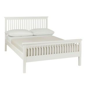 Bentley Designs Atlanta Painted Furniture White 4ft6 Double Bedstead with High Footend Bentley Designs Atlanta Painted Furniture White 4ft6 Double Bedstead with High Footend