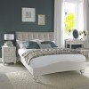 Montreux Soft Grey Painted Furniture Verticle Stitch Bedstead 5ft