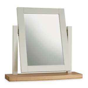 Hampstead Soft Grey & Pale Oak Furniture Vanity Mirror Hampstead Soft Grey & Pale Oak Furniture Vanity Mirror