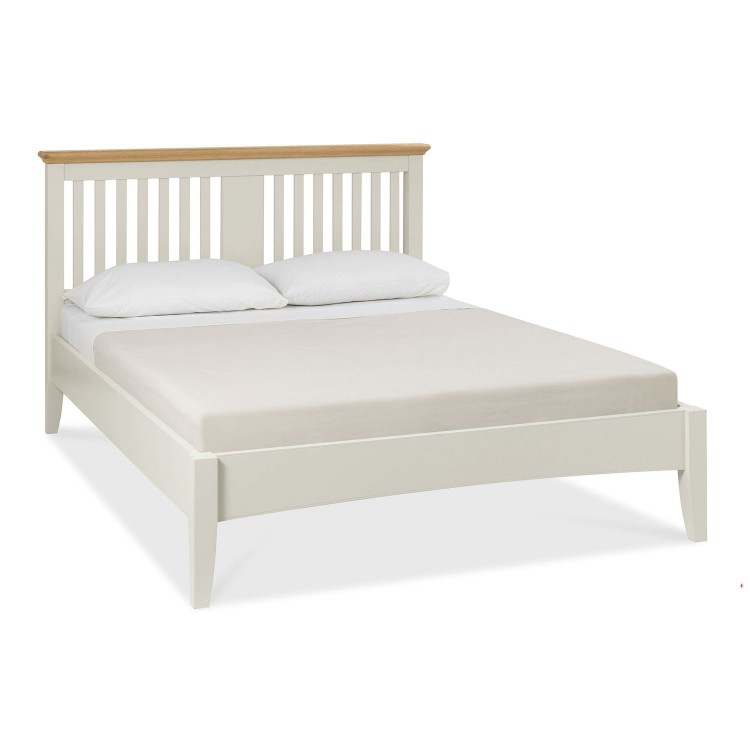 Hampstead Soft Grey & Pale Oak Furniture King Size Bed 5ft