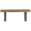 Indian Hub Acacia Baltic Live Edge Furniture Medium Dining Bench LD06