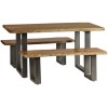 Indian Hub Acacia Baltic Live Edge Furniture Dining Table 1.5m LD03