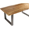 Indian Hub Acacia Baltic Live Edge Furniture Dining Table 2m LD04