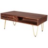 Indian Hub Mango Dark Gold Furniture Rectangular Coffee Table