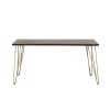 Indian Hub Mango Dark Gold Furniture Dining Table