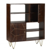 Indian Hub Mango Dark Gold Furniture Display Cabinet