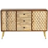 Indian Hub Edison Mango Furniture Large Sideboard CN05