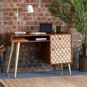 Indian Hub Edison Mango Furniture Computer Desk Indian Hub Edison Mango Furniture Computer Desk CN08