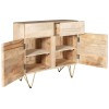 Indian Hub Mango Light Gold Furniture Medium Sideboard