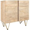 Indian Hub Mango Light Gold Furniture Medium Sideboard