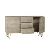 Indian Hub Mango Light Gold Furniture Extra Large Sideboard