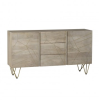 Indian Hub Mango Light Gold Furniture Extra Large Sideboard