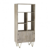 Indian Hub Mango Light Gold Furniture Large Bookcase