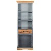 Indian Hub Metropolis Industrial Acacia Narrow Bookcase