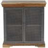 Indian Hub Metropolis Industrial Acacia Sideboard DA06