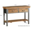 Indian Hub Metropolis Industrial Acacia Console Table